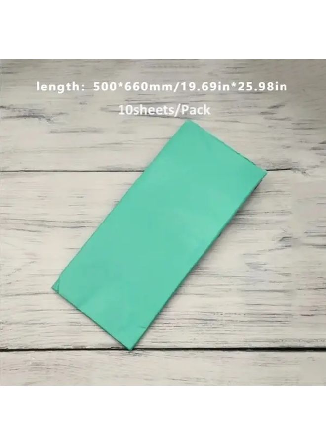 ورق أسود نسيج 10 قطع 50 × 66 سم لتغليف باقات الزهور زفاف حفل عيد ميلاد ديكور - Image 2