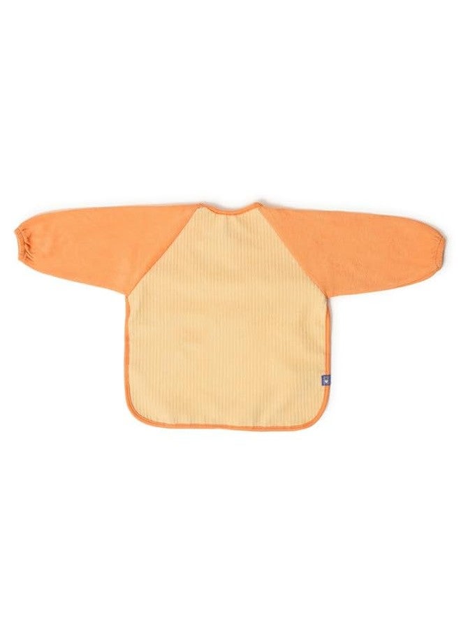 Mi Arcus Cotton Full Sleeve Water Resistant Coverall Feeding Bibs/Apron with Velcro Closure 6-9M (Pack of 2) - Pastel Multi - Image 4