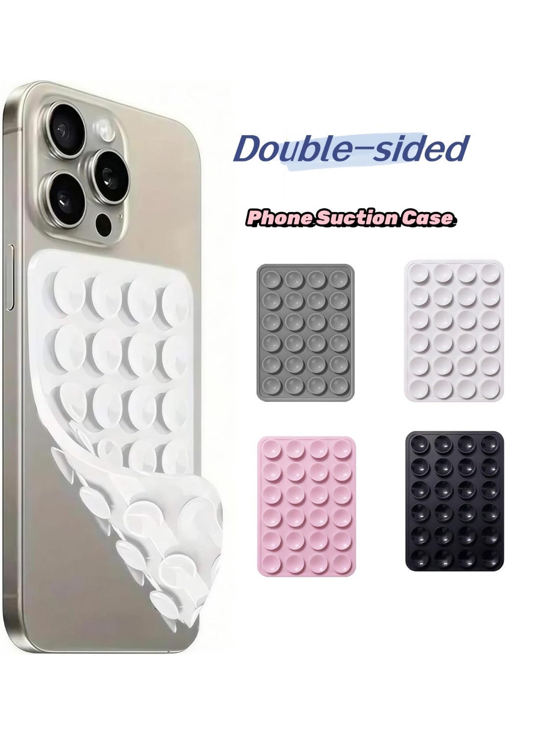 إم جي زد MJZ 4 Pcs double-sided Silicone Phone Suction Case Mount
