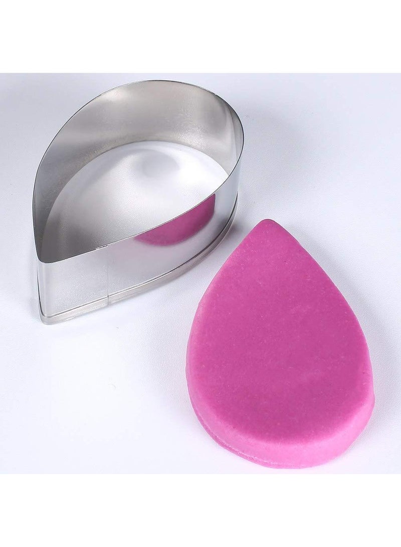 Sweet seven قوالب بتلات الورد من الفولاذ المقاوم للصدأ - أدوات الخبز وصنع الفوندان DIY للحلويات والسندويشات والمزيد - مجموعة من 7 - Image 3