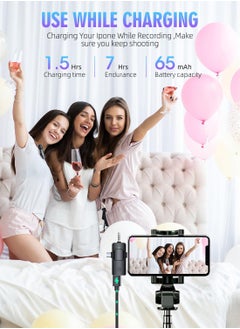 OULIYO 3 in 1 Wireless Lavalier Microphones for iPhone, iPad, Android, Camera, USB-C Microphone, 7-Hour Battery, Mini Microphone with Noise Reduction for Video Recording, Vlog, YouTube, TikTok  - Image 4