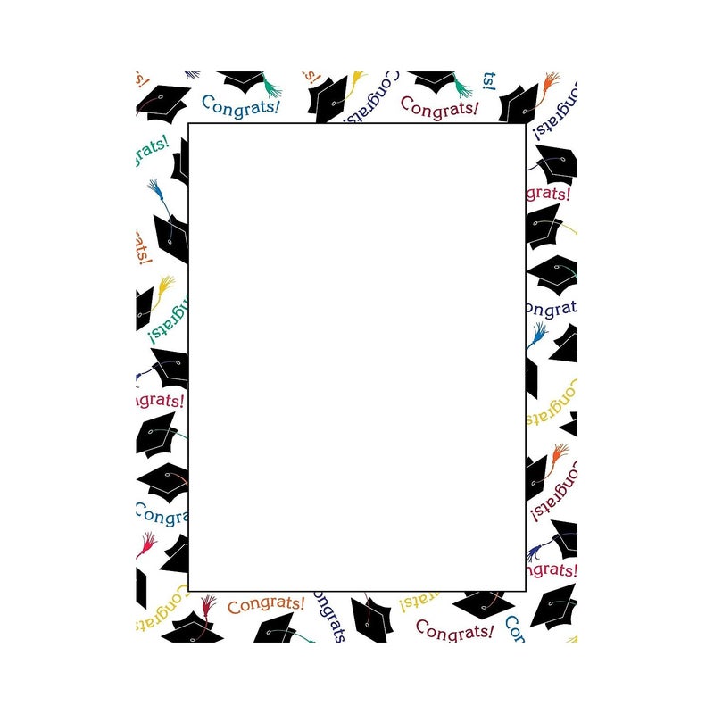 Great Papers Graduation Letterhead 85x11 80 Count 2014242