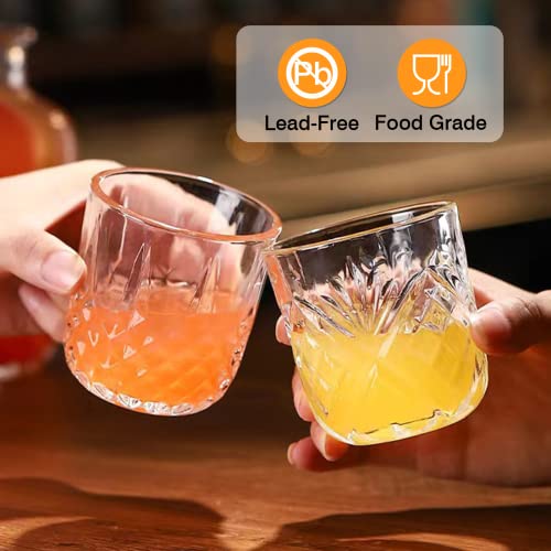Mfacoy Bedside Water Carafe and Glass Set, Mfacoy 17 OZ Glasses Pitcher & 5 OZ Cup, Bedside Night Carafe Pitchers and Water Glass Tumbler Set, Vintage Glass Water Pitcher with Cup Set for Bedroom - Image 3