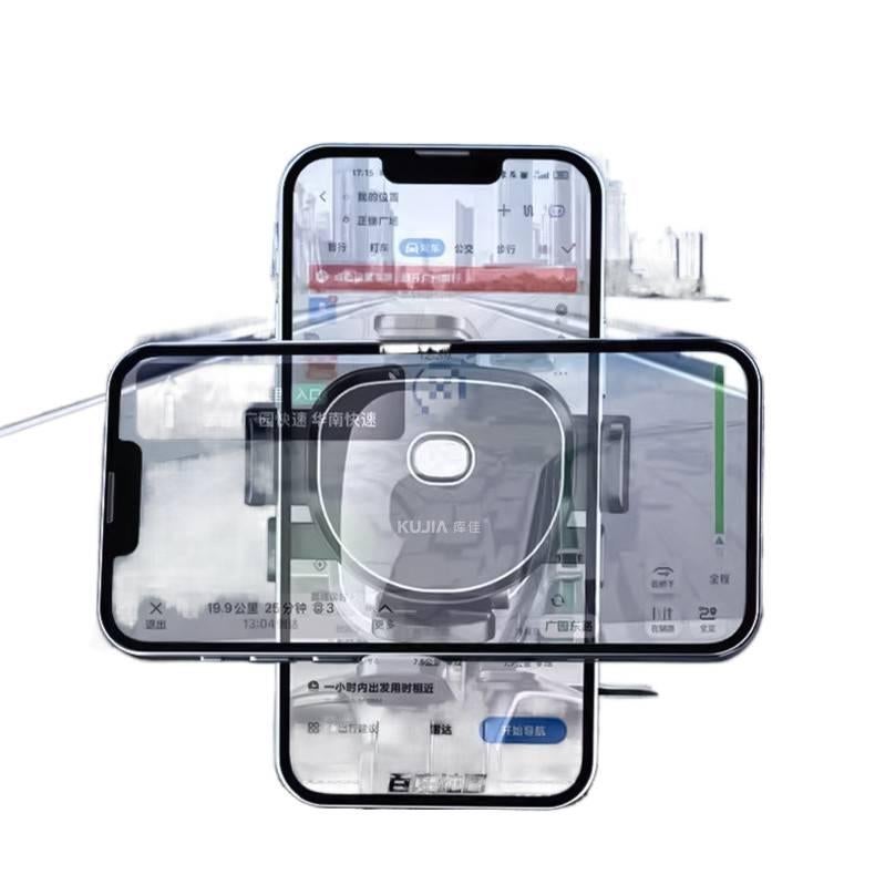 حامل جوال للسيارة مع تثبيت على فتحة التكييف ودوران 360 درجة لـمناسب لمعظم الهواتف باللون الأسود - JOVA - Image 4