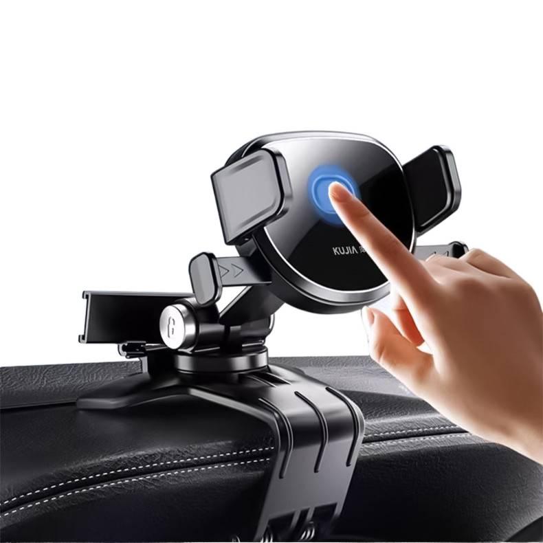 حامل جوال للسيارة مع تثبيت على فتحة التكييف ودوران 360 درجة لـمناسب لمعظم الهواتف باللون الأسود - JOVA - Image 5