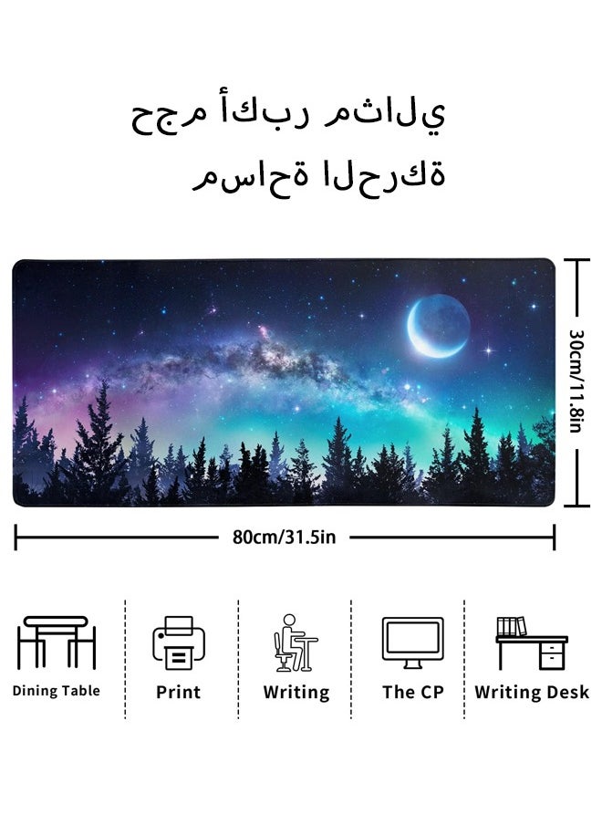 فانسكي - لوحة ماوس للألعاب ، حصيرة مكتب كبيرة ممتدة ، حواف مخيطة ، قاعدة مطاطية طويلة غير قابلة للانزلاق (80 * 30 * 2 سنتيمتر) - Image 1