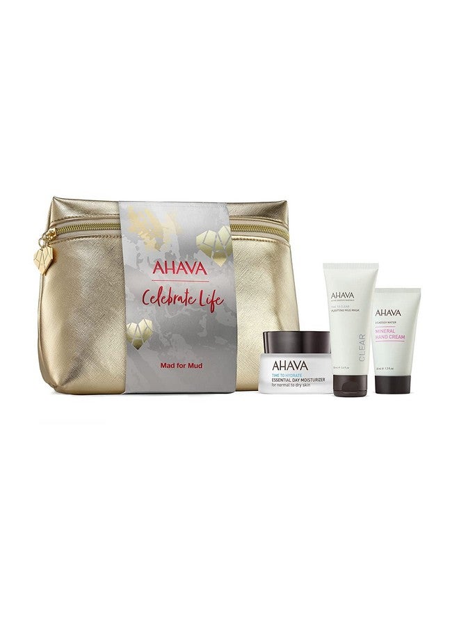 AHAVA Mad For Mud Set, Includes Essential Day Moisturizer, Purifying Mud Mask, And Mineral Hand Cream - Image 1