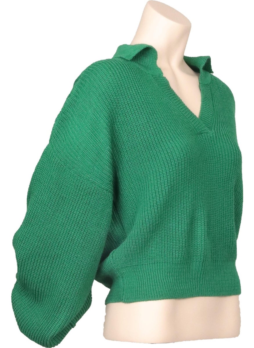 Alexander Gardi Alexandergardı Balloon Sleeve Polo Neck Sweater (B22-5756)  - Image 2