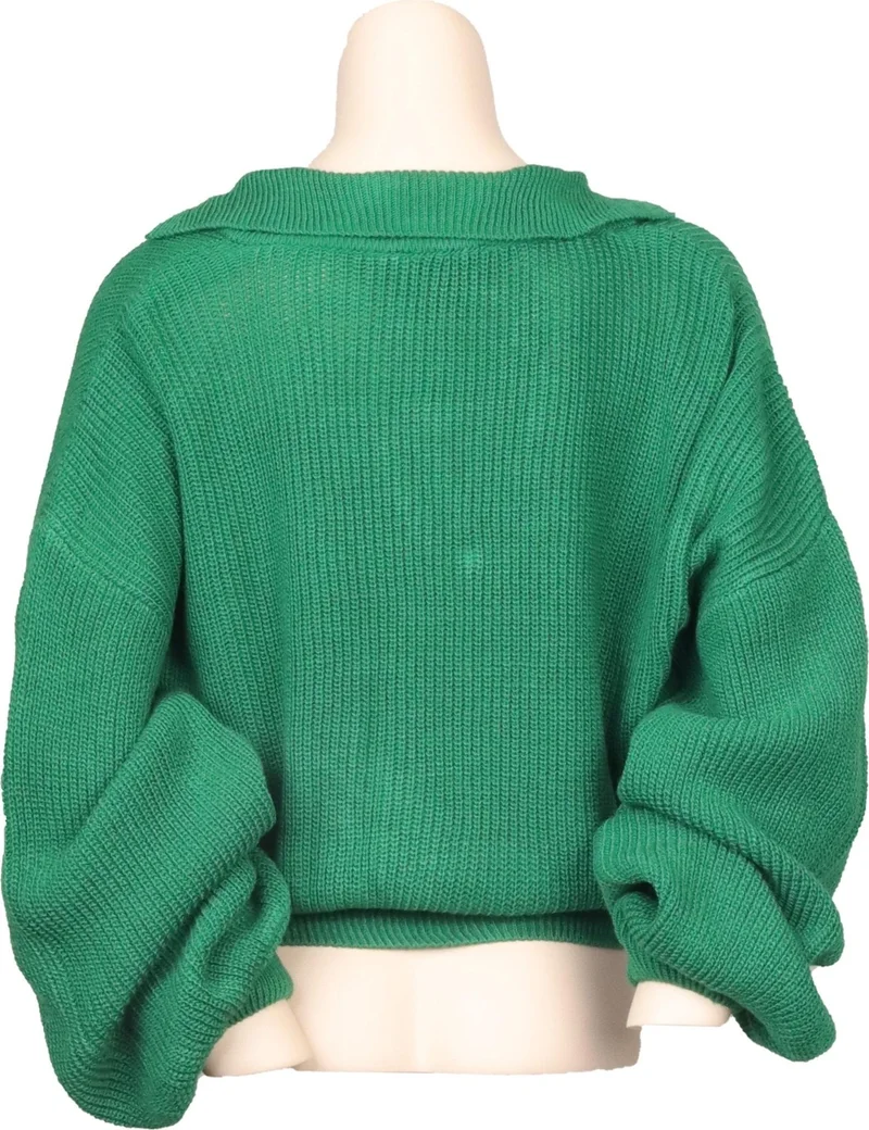 الكسندر جاردي Alexandergardı Balloon Sleeve Polo Neck Sweater (B22-5756)