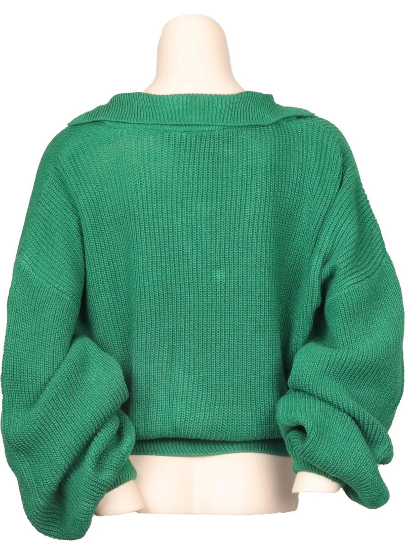 Alexander Gardi Alexandergardı Balloon Sleeve Polo Neck Sweater (B22-5756)  - Image 3
