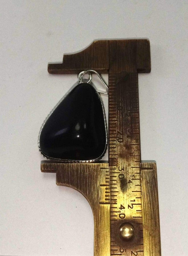 CA AGATE Black Agate Tumbled Healing Pendant Necklace Healing Crystals Pendant - Image 5