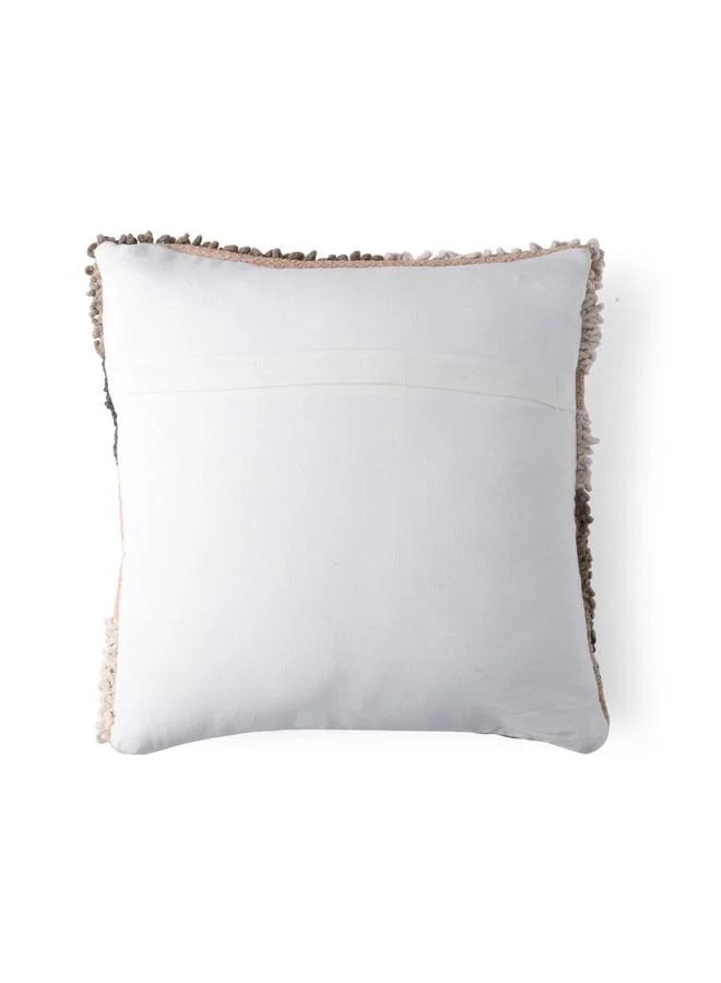 Sanskrutihomes Multi Embroidery Cotton Squre Cushion Cover, Large