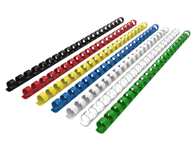 Rayson CR12100M Plastic Binding Combs 12in 21Ring 90Sheet Capacity Colorful Comb Binding Spines Max Binding A4 Size Paper 83117 Box of 100 - Image 2