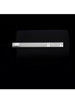 Generic Silver Standard Security Tie Clip for Men J0120 silver Scrub 