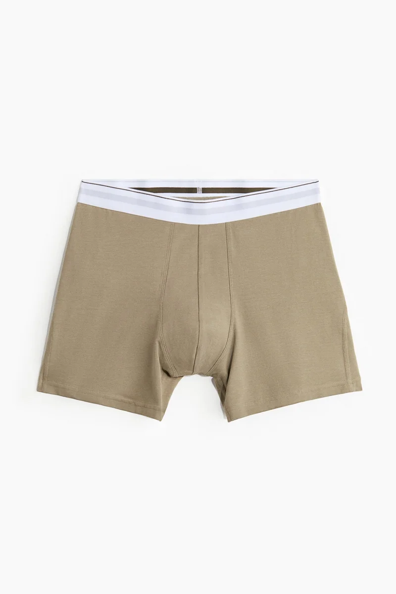 H&M  3-pack mid trunks with Lycra® for Men | Best Price UAE