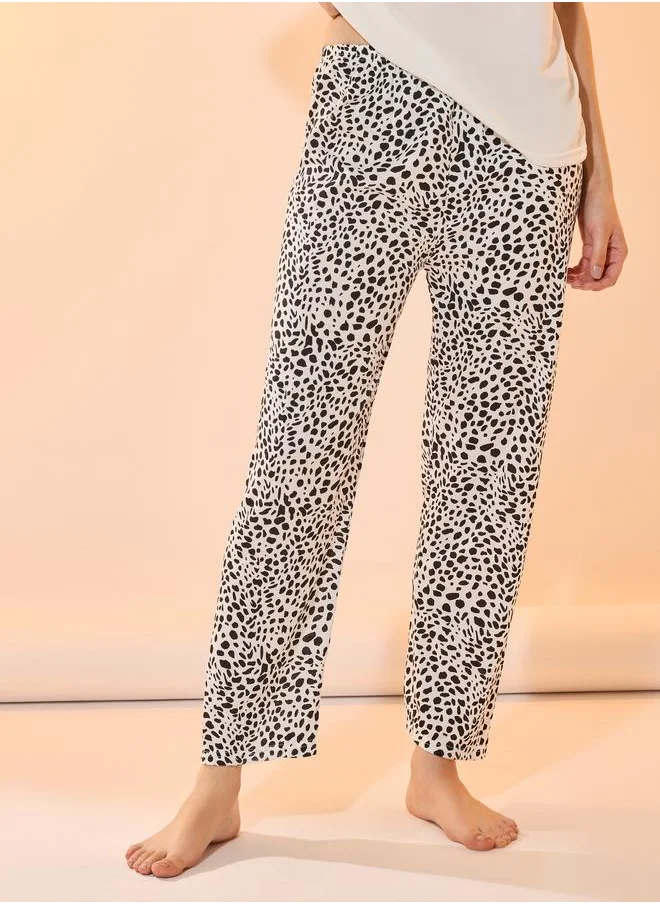 Take Two Take Two Graphic Print Short Sleeves T-Shirt and Pyjama Set