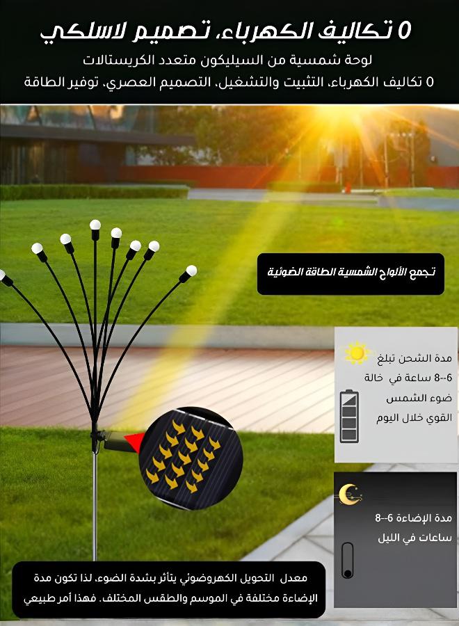 Solar firefly lights - wind-powered outdoor garden lights for your courtyard, creating a decorative ambiance with ground lamps - Image 4