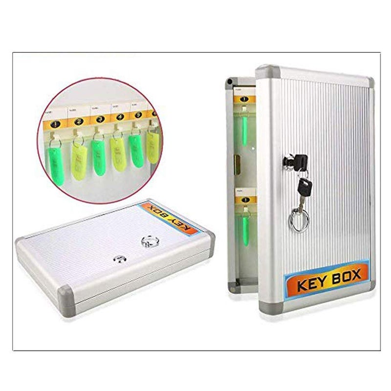 Breewell Breewell Wall Mounted Key Box Cabinet Key Cabinet 24 Key Slots for Factory Office  - Image 5