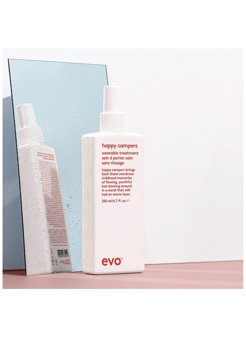 EVO Evo happy campers wearable treatment 200 ml I moisturising styling spray for weak, brittle and coloured hair I moisturises and reduces frizz I vegan, no sulphates  - Image 3