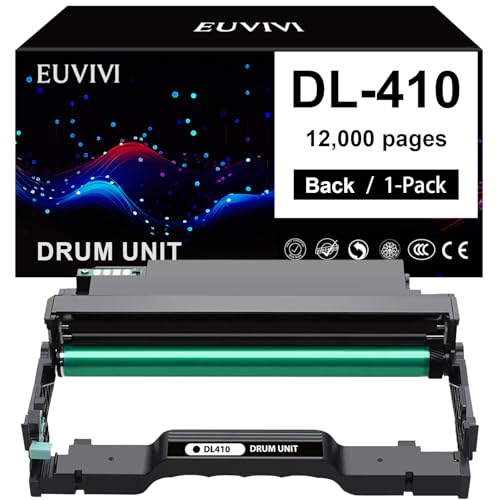 EUVIVI DL-410 Drum Unit Compatible for Pantum DL-410 DL410 Imaging Unit for M7102DW P3302DW P3012DW M6800FDW M6802FDW M7100DW M7202FDW P3012DN P3302DN M7102DN M7202DN Printer High Yield 12,000 Pages 1 Pack - Image 1