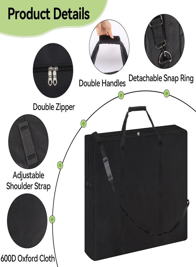 Klmnop 6Ft Folding Table Storage Bag, Waterproof Heavy Duty 600D Large Carrying Bag for Transporting and Storing Folding Tables, Camp Tables with Zipper & Shoulder Strap 37" L X 5" H X 31.5" W - Image 3