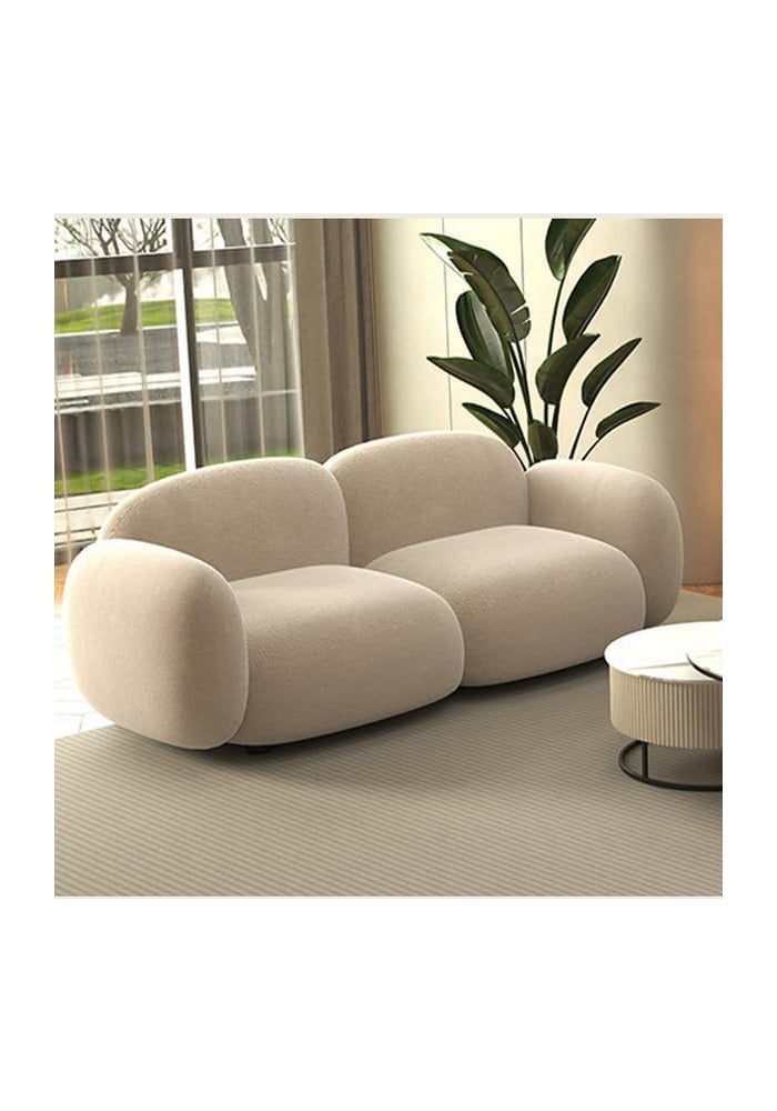 Aroma Homes Modern Cream Sofa – Minimalist 2-Seater Couch for Living Room, Office or Studio - Image 5