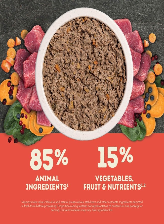 (أسنى) مجموعة متنوعة من طعام الكلاب الرطب الخالي من الحبوب من ACANA Premium Pate in Bone Broth: وصفات لحم البقر والدواجن، علب 12.8 أونصة (6 علب، 3 من كل نوع) - Image 4