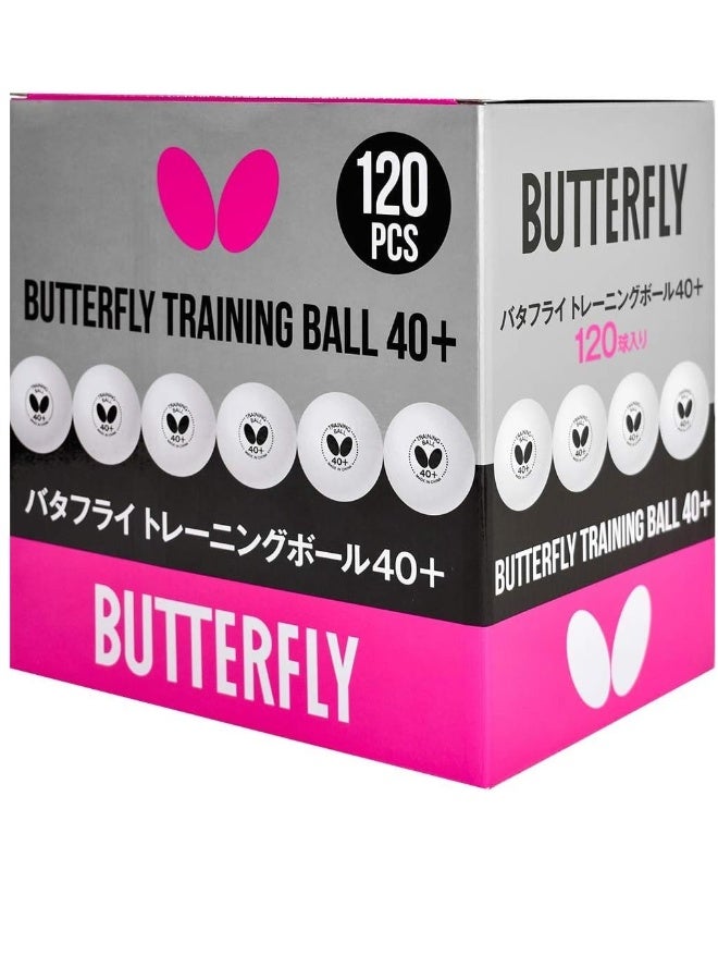 باترفلاي كرات تدريب تنس الطاولة من باترفلاي – عبوة 120 كرة - Image 1