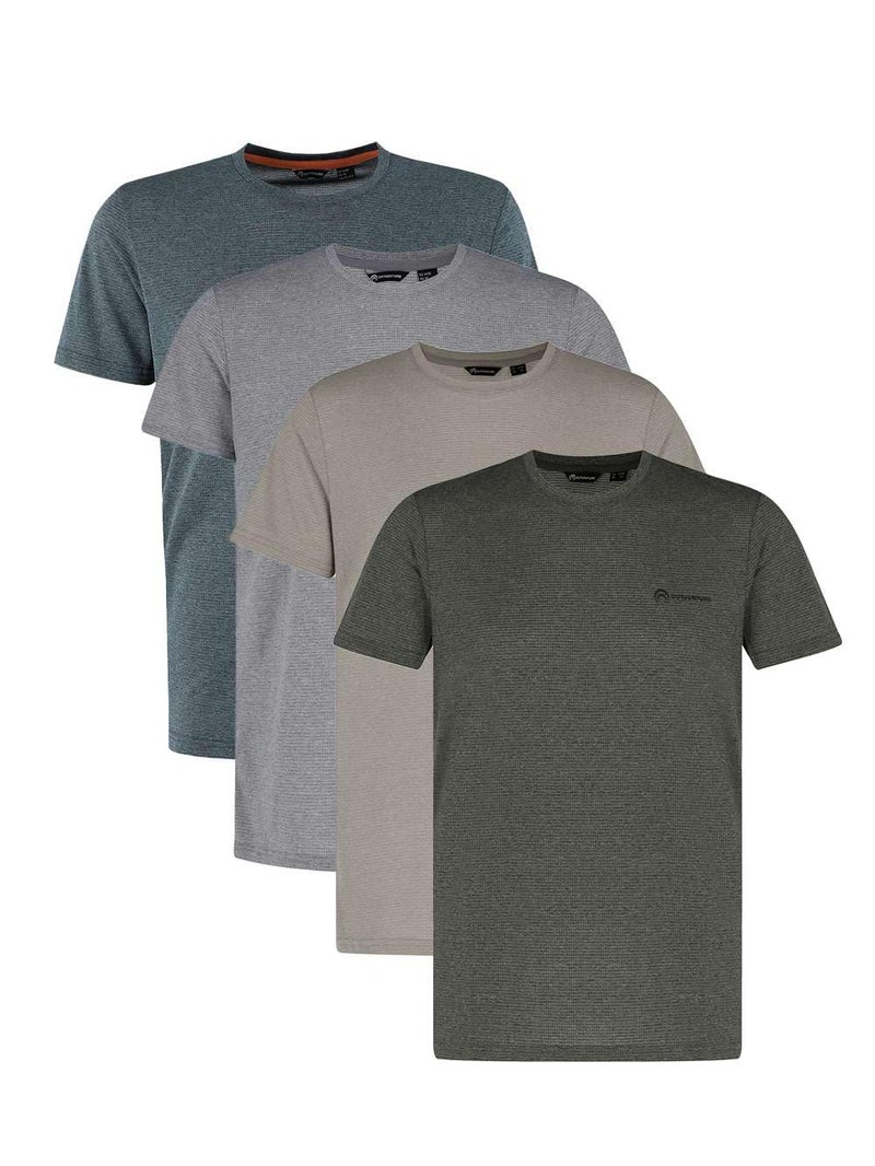 Outventure Men's 4-Pack T-Shirts – Lightweight, Breathable Fabric, Classic Fit, Soft & Comfortable Everyday Wear - Image 1