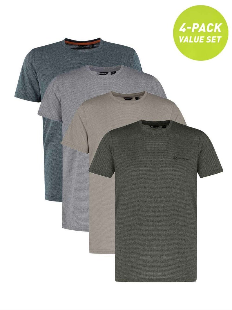Outventure Men's 4-Pack T-Shirts – Lightweight, Breathable Fabric, Classic Fit, Soft & Comfortable Everyday Wear - Image 2