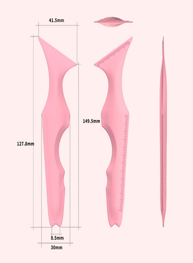 5 in 1 Silicone Eyeliner Stencils for Winged Tip Eyeliner Reusable Eyeliner Eyebrow Eye Shadow Stencil Lazy Quick Eye Makeup Tool - Image 5