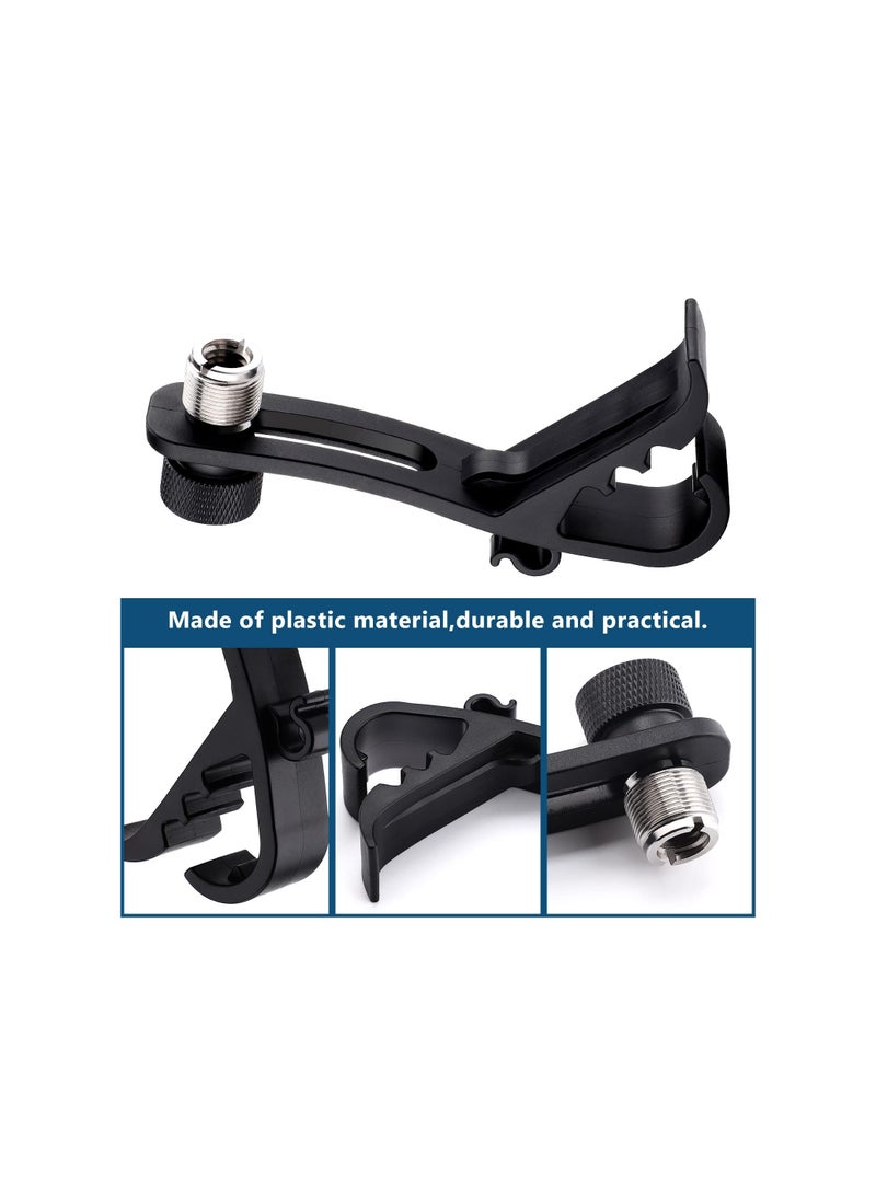 Generic Adjustable Drum Microphone Clip Holder, Shockproof Mic Mount Clamp for Secure Drum Recording, Professional Microphone Mounts for Musical Instruments (Set of 2)  - Image 4