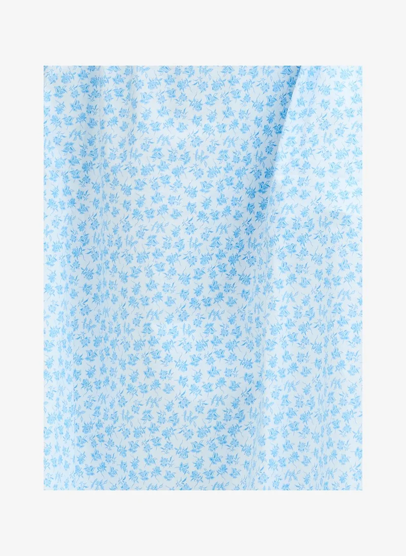 French Connection  Women's White-Poolside Blue Rhodes Pop Stacey Flr Midi Dress for Women | Best Price UAE