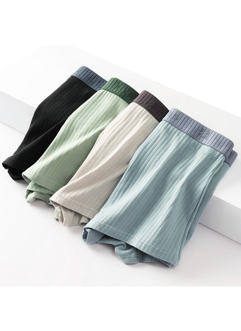Generic 2022 New Mens Graphene Underwear Pure Cotton Boxer Shorts Breathable Mid-waist Mens Pants Underpants 810-A group cotton 4 Pack 