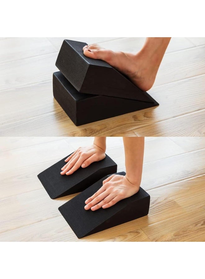 Soofam Yoga Foam Slope Board - Ergonomic Anti-Slip Professional Squatting Slope, Lightweight Calf Stretching Inclined Board, Used for Weightlifting Training, Gym and Fitness Facilities, Stretching and Meditation Tools. - Image 5
