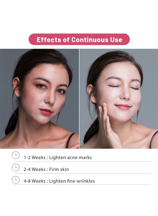 Zcvtbye LED Face Mask Light Therapy FDA cleared Skin Care Mask - Red Blue Orange Light 486 LED New Generation Skin Tightening Rejuvenation Instrument Mother's Day Gift Beauty Tool for Women Lover - Image 3