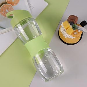 Sivaphe Kids Water Bottle with Straw BPA-Free  Transparent Tritan Leak-proof Portable Pregnant Water Bottle  Sports Clear Drinking Bottle for School 18 fl.oz Green - Image 2