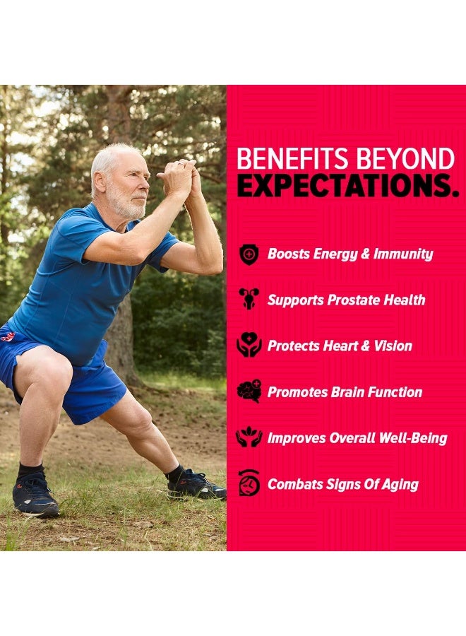 GNC Mega Men 50 Plus Multivitamin | 120 Tablets | 37 Premium Ingredients | Promotes Prostate Health | Boosts Immunity | Protects Heart & Vision | Supports Memory | Formulated In USA - Image 2