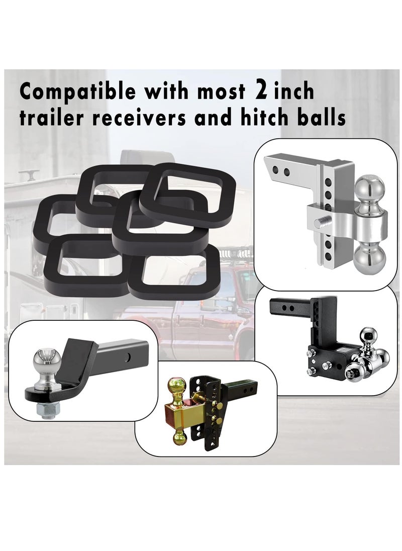 Excefore 6 Pack 2 Inch Hitch Receiver Silencer Pad,  for Adjustable Ball Mounts, Reduce Rattle, Multiple Size Combination, Compatible with Most 2 Inch Trailer Hitch Receiver  - Image 5