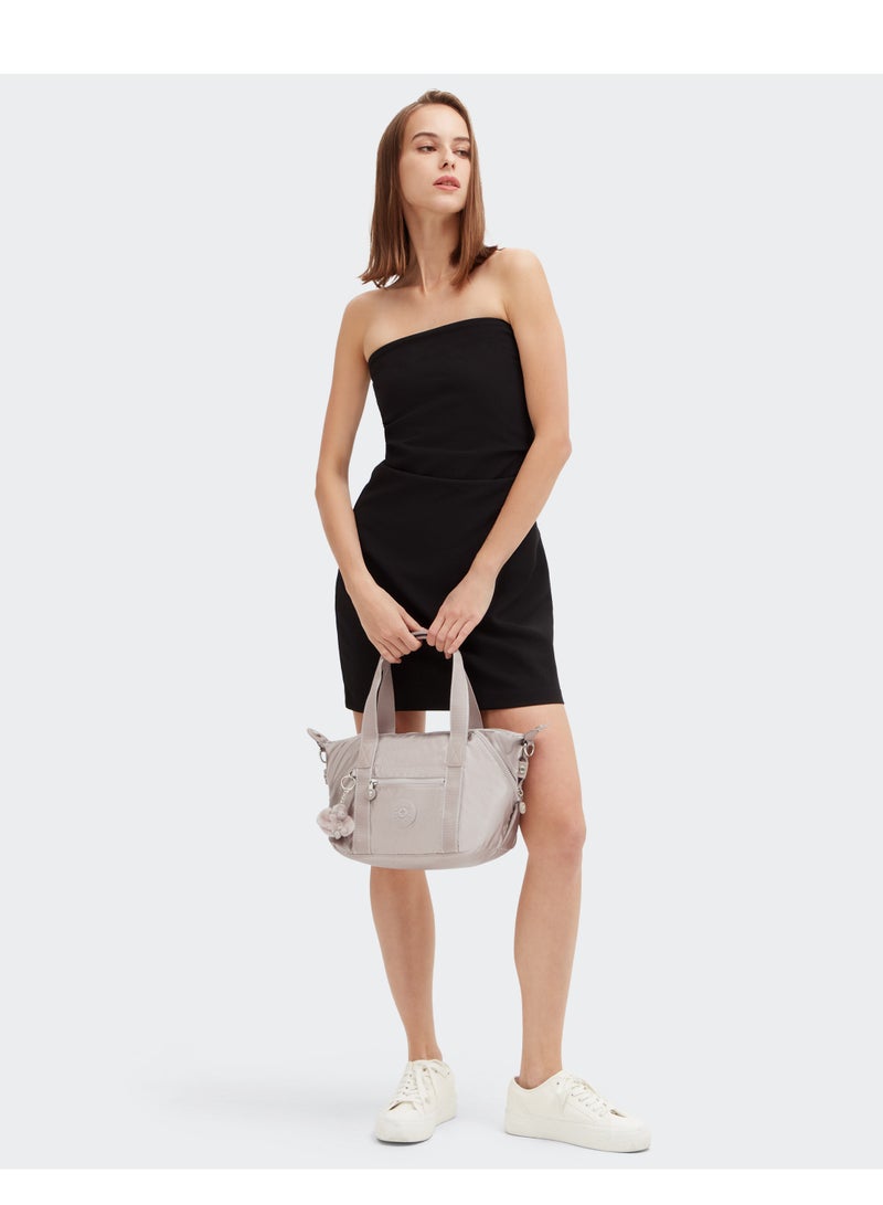 kipling Art Mini Tote Bag with Removable Strap Mettalic Glow - Image 2