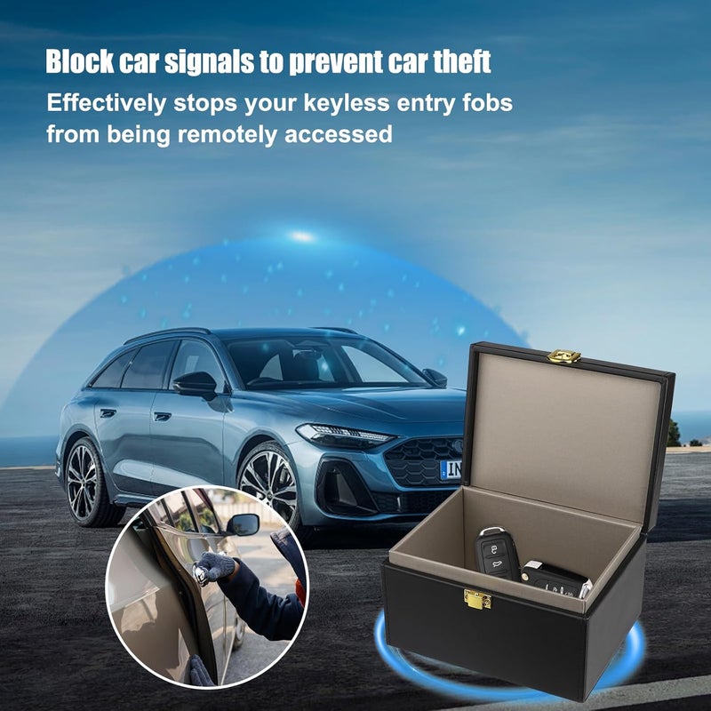 Diyife Faraday Box, [8-12 Car Keys Capacity] Large Capacity Faraday Cage for Vehicle Key, RFID Signal Blocking Box Key Fob Protector Anti Theft Signal Blocking Boxes for Car Keys, Phones - Image 5