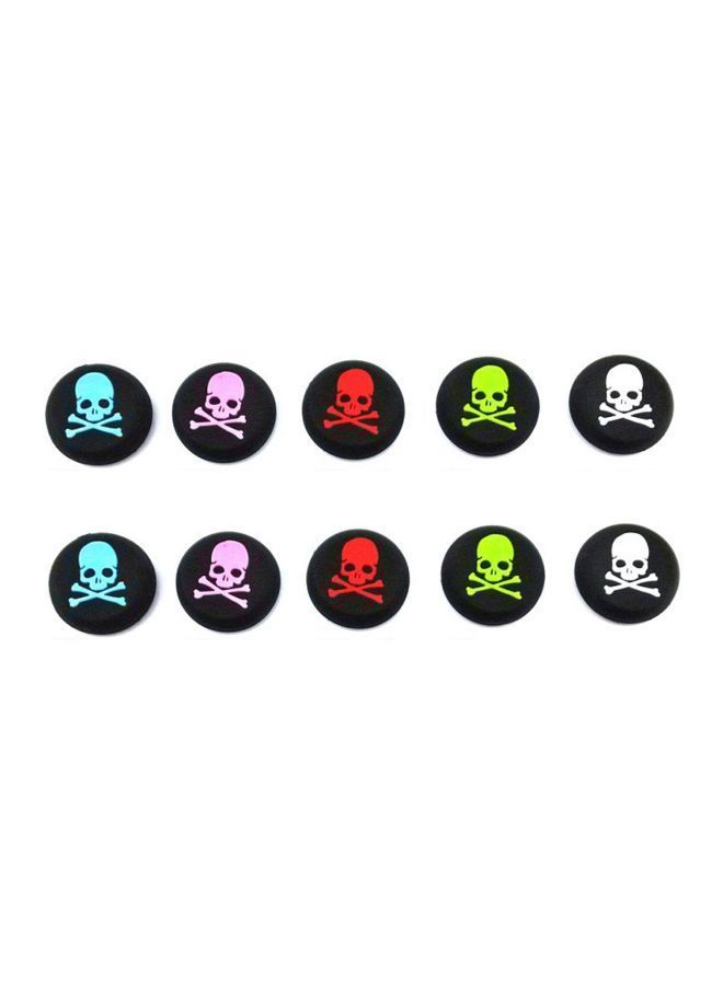 NIBEMINENT 10-Piece Skull Printed Protective Cap Handle For PlayStation 4  - Image 2