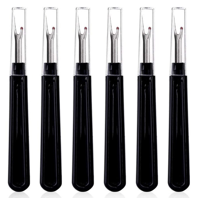 6 PCS SEAM RIPPER SET ERGONOMIC GRIP SEAM RIPPER FOR SEWING CRAFTING AND REMOVING EMBROIDERY HEMS AND SEAMS