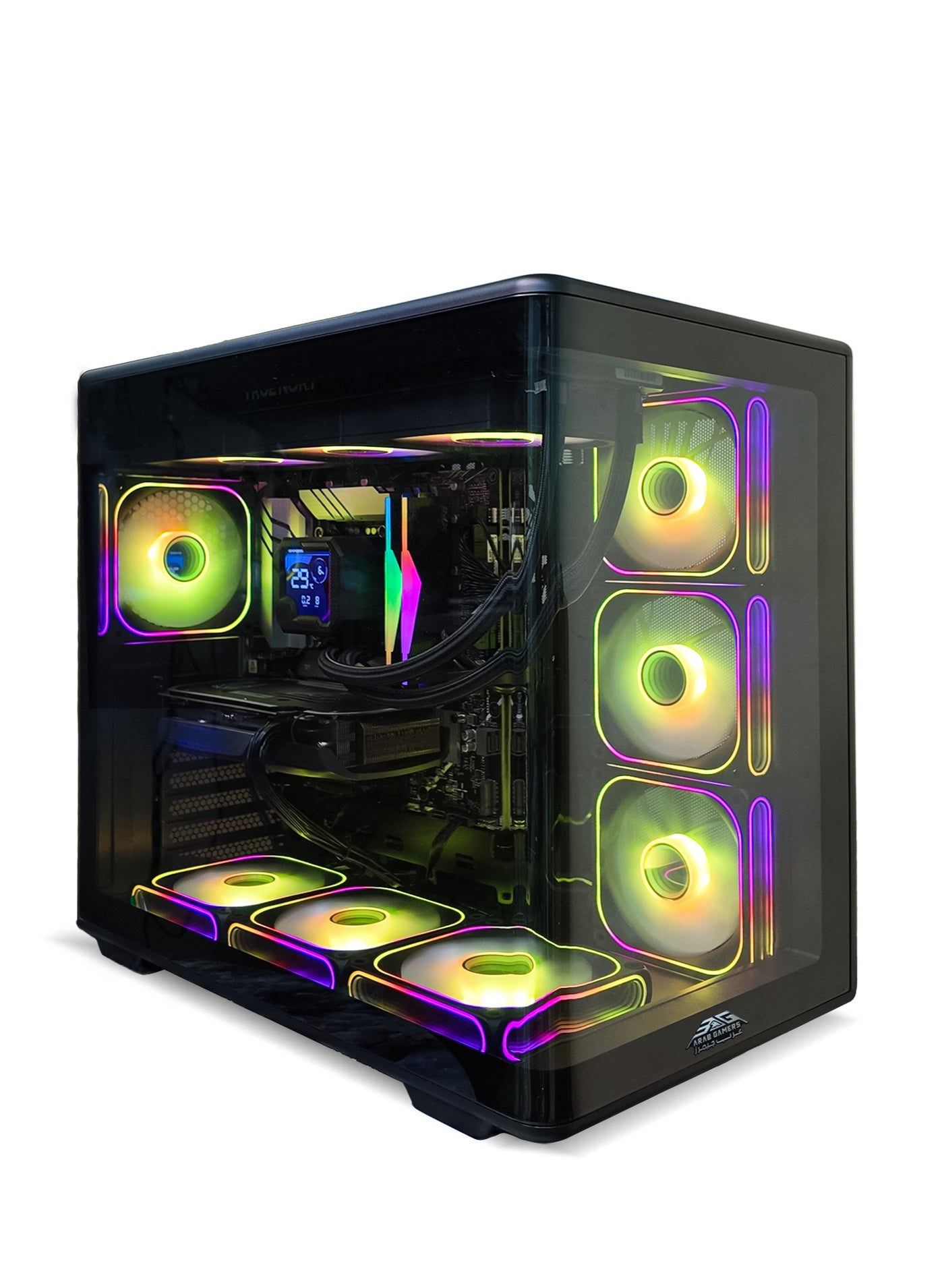 Gaming PC, Intel Core i5-14400F Processor/16GB RAM/1TB SSD/8GB Nvidia GeForce RTX 3050 Graphics/Windows 11 Pro/ RGB Gaming Case Black