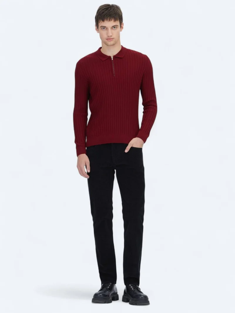 Kip Red Knitwear Sweatshirt