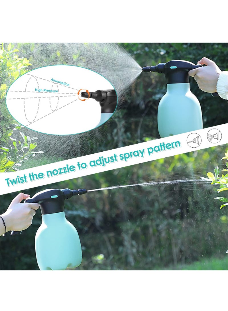 Excefore زجاجة رش كهربائية، 1.5 لتر دلو سقي للنباتات الداخلية/الخارجية، جهاز رش آلي يعمل ببطارية قابلة لإعادة الشحن مع فوهة قابلة للتعديل للحدائق، والتسميد، والتنظيف (أزرق) - Image 5