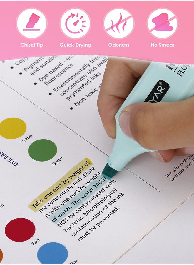 6 Pcs Highlighters Pastel Markers Stationary Supplies for Office School