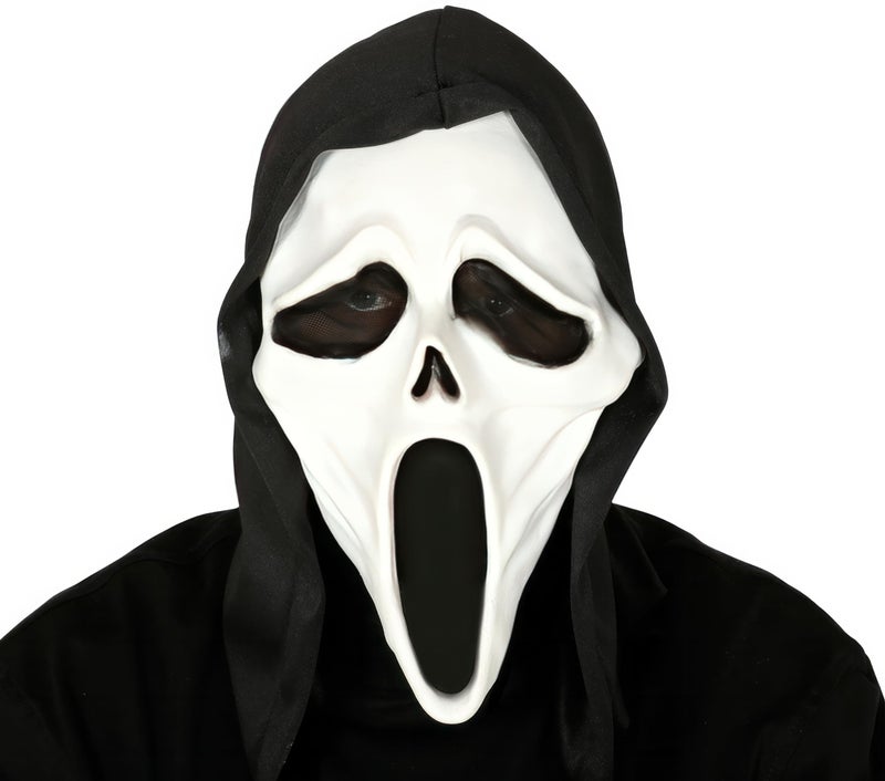 FIESTAS GUIRCA Scream ghostface mask in latex with hood - Image 1