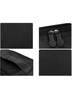 Generic 6 Pcs Travel Organizer Storage Bags Suitcase Packing Cubes Cases Portable Wardrobe Luggage Clothes Shoe Pouch Fold (Black)  - Image 4