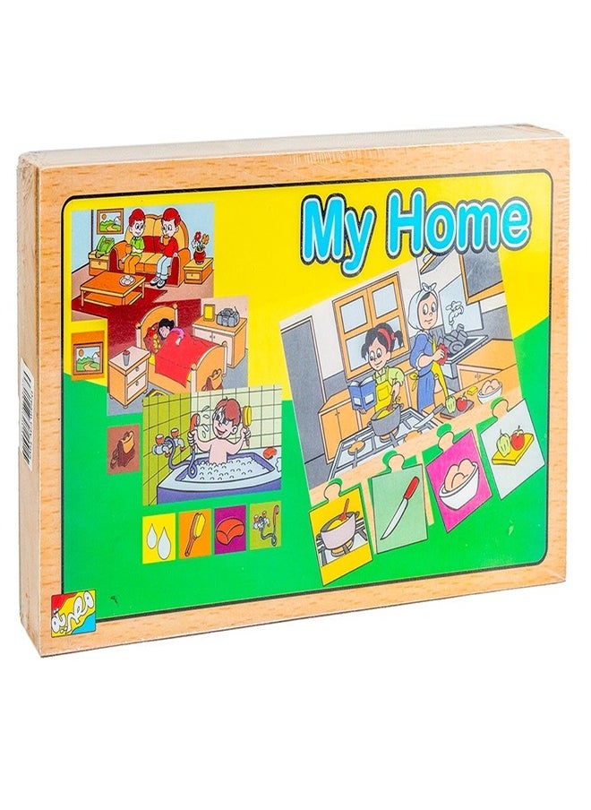 Generic My Home Game Wooden Box Set -  7152 
